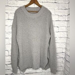 Popcorn Stitch Crewneck Sweater in XL